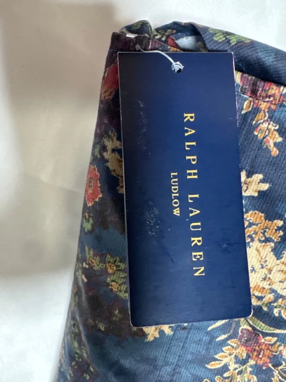 NWT Ralph Lauren Ludlow Collection Payge Duvet Cover Navy Size Full/Queen